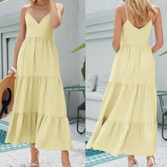 Boho ruffle hem cami maxi dress - Picture 2 of 7